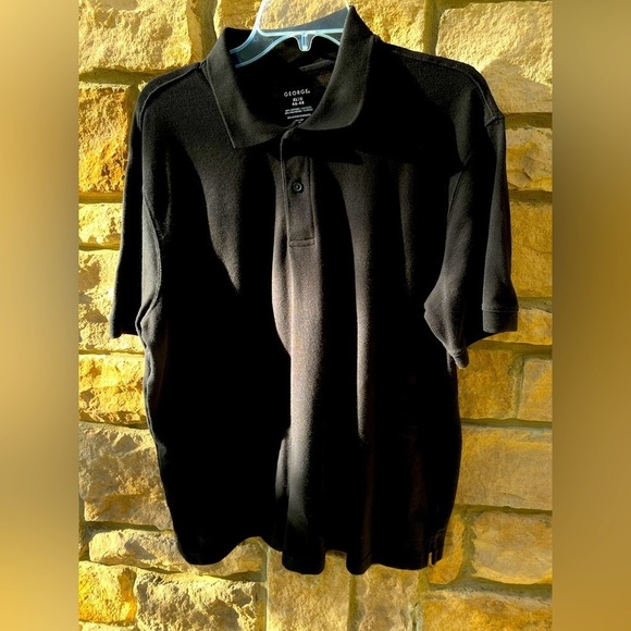Men’s black polo shirt. XL. Cotton/Polyester blend. Excellent pre owned shape - Picture 1 of 7